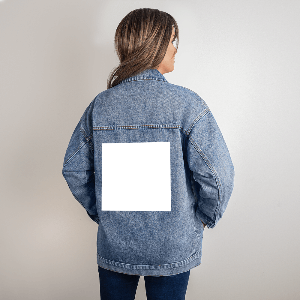 Veste en jean surdimensionnée pour femme