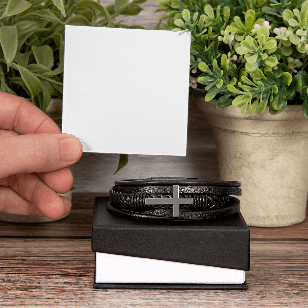 Bracelet croix pour homme