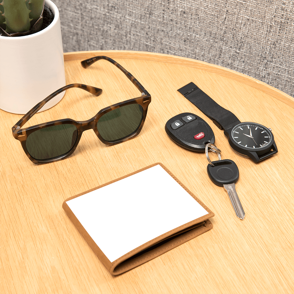 Portefeuille en cuir personnalisable