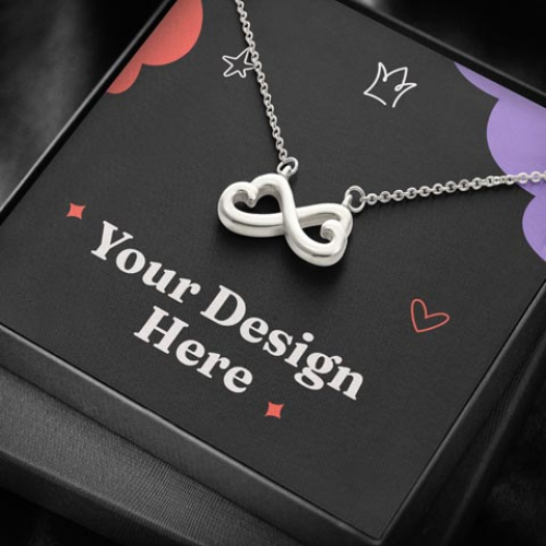 Collier cœur infinité