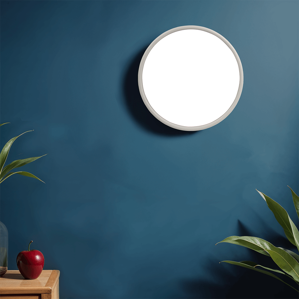 Horloge à cadre en bois de 10 pouces