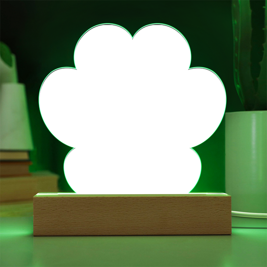 Plaque de patte en acrylique gravée