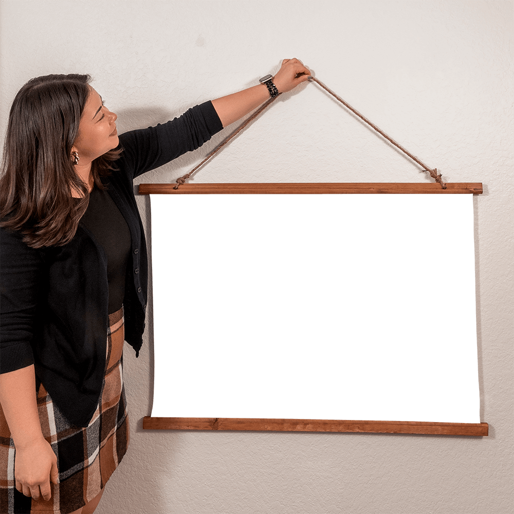 Tapisserie murale encadrée en bois (Paysage)