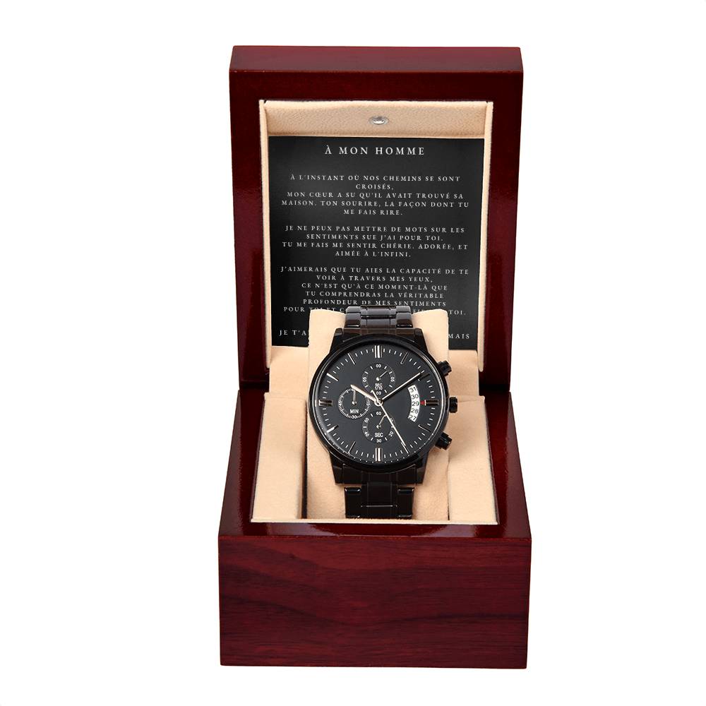 Montre "Black Chronograph"