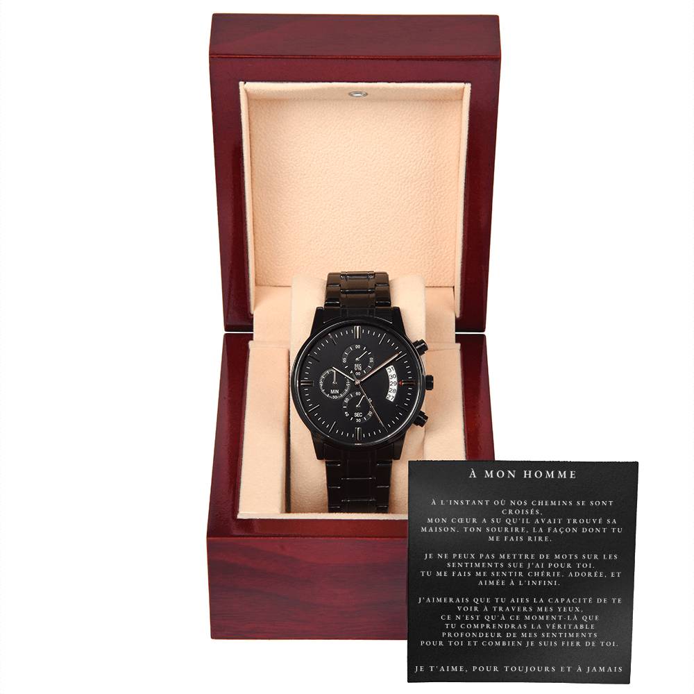 Montre "Black Chronograph"